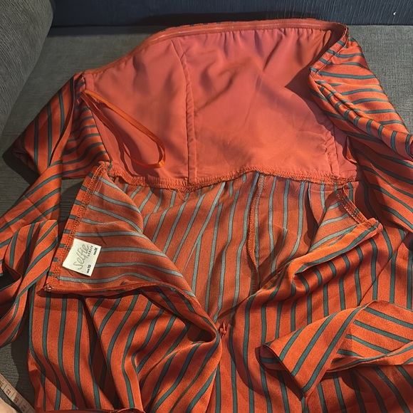 retro pin up strapless tie back romper nautical piratecore christmas colours - Picture 6 of 6